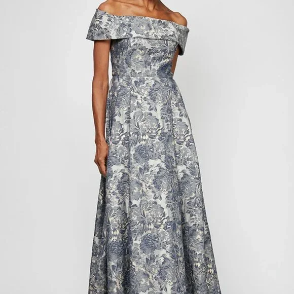 Alex Evenings Melani Off Shoulder Mother of the Bride/Groom Gown Size 16 - Picture 2 of 3